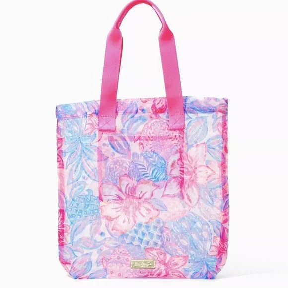 Lilly Pulitzer Mesh Tote - Snappy Turtle - New - Picture 1 of 5